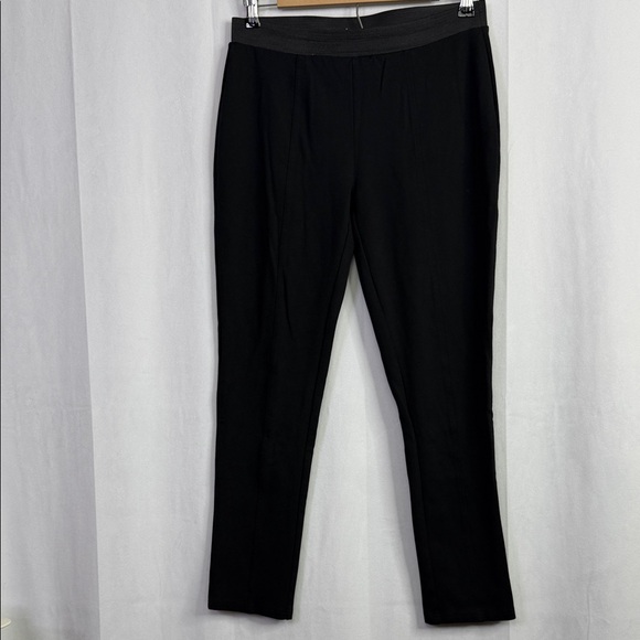 Johnny Was Pants - Johnny Was Compass Stretch Black Solid Slim Fit Leggings